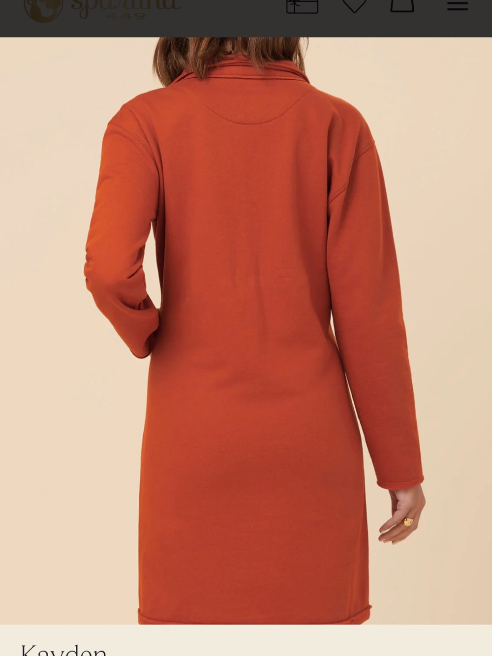 Spartina 449 Sweatshirt Dress NWT - Picture 2 of 3